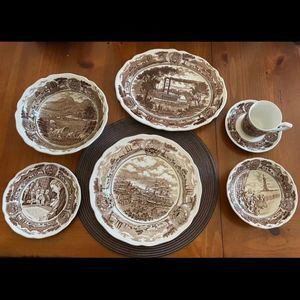 Vintage Royal Staffordshire Complete Dining Set for eight